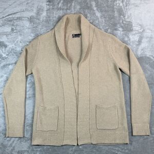 Le 31 Par Simons Cardigan Women’s PM Beige Organic Cotton Pockets GrandmaCore